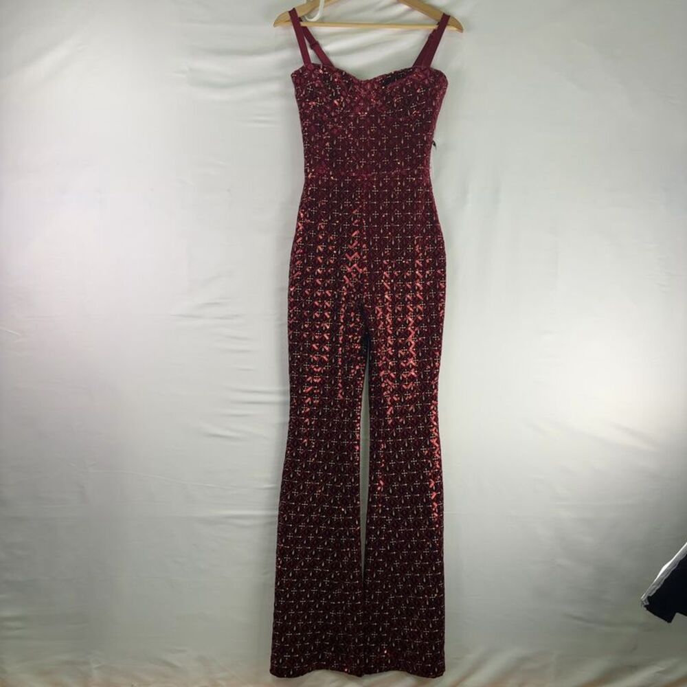 Nadine Merabi Hailey Red Jumpsuit